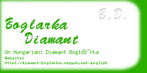 boglarka diamant business card